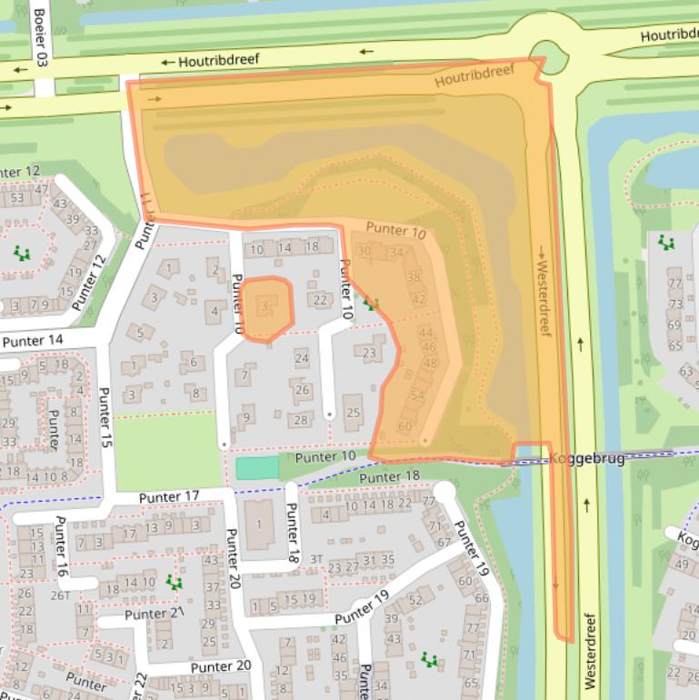 Kaart van postcodegebied 8242DE.