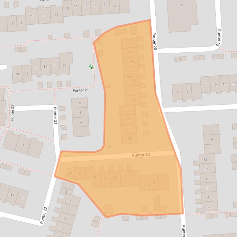 Kaart van postcodegebied 8242DP.