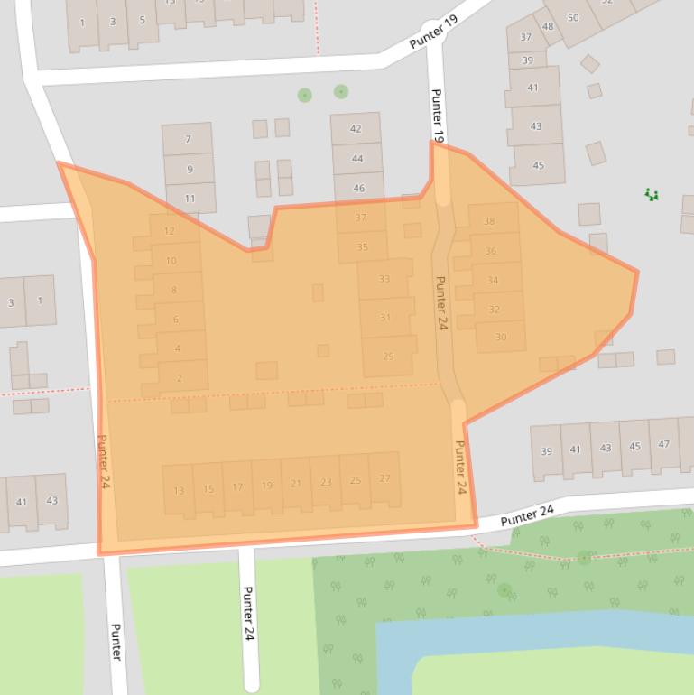 Kaart van postcodegebied 8242DX.