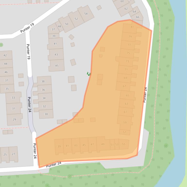 Kaart van postcodegebied 8242DZ.