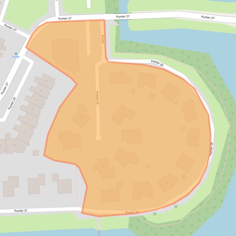 Kaart van postcodegebied 8242EA.