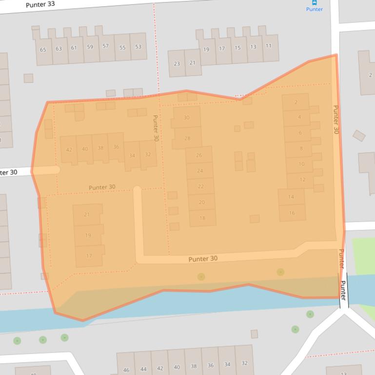 Kaart van postcodegebied 8242EJ.