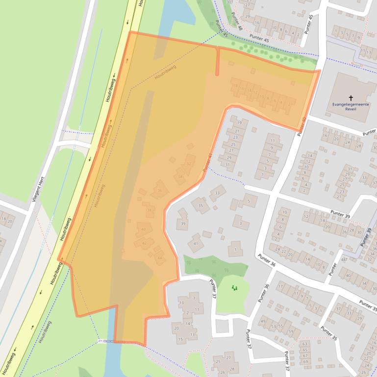 Kaart van postcodegebied 8242GB.