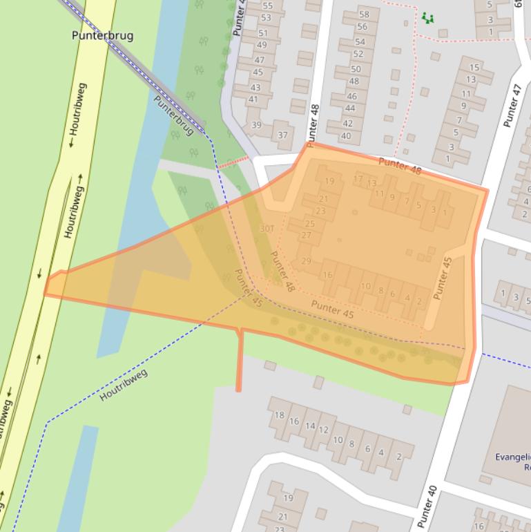 Kaart van postcodegebied 8242GJ.