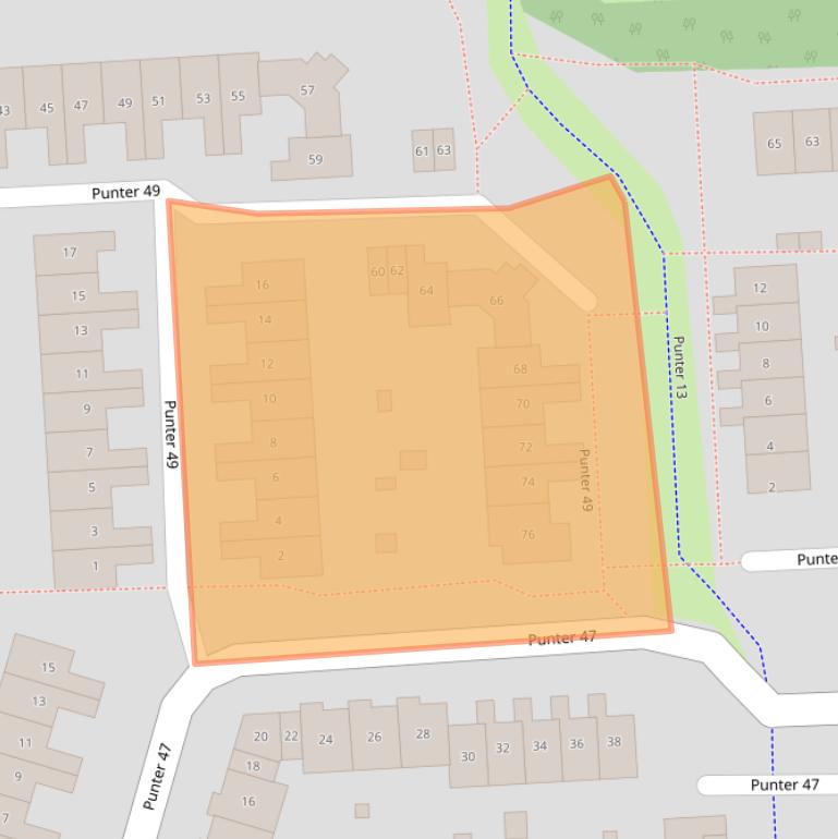 Kaart van postcodegebied 8242GR.