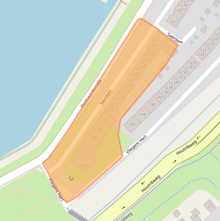 Kaart van postcodegebied 8242JM.