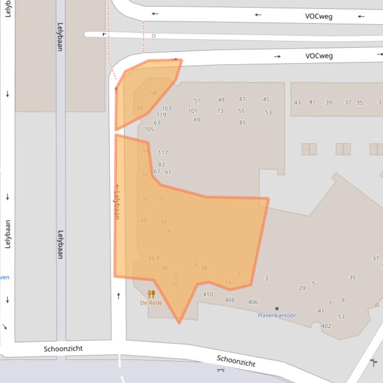 Kaart van postcodegebied 8242KB.