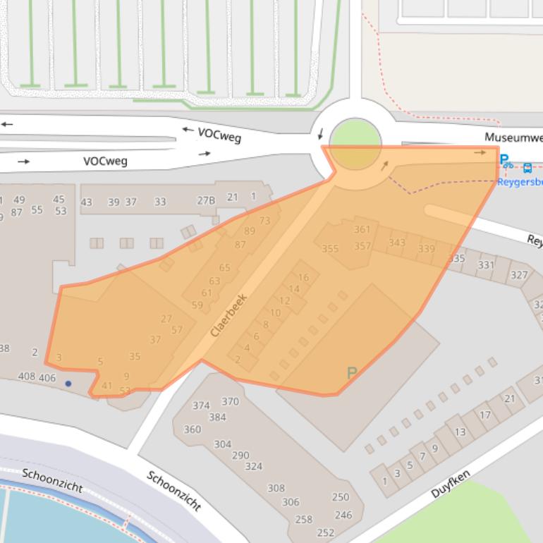 Kaart van postcodegebied 8242KG.