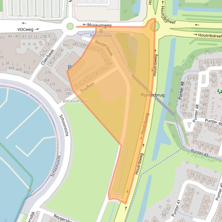 Kaart van postcodegebied 8242KJ.