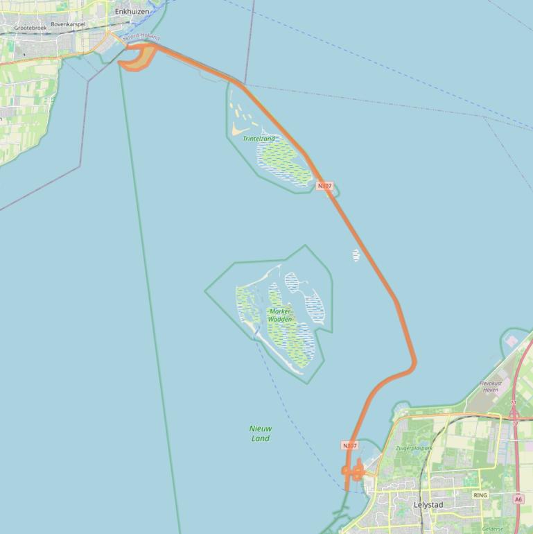 Kaart van postcodegebied 8242NA.