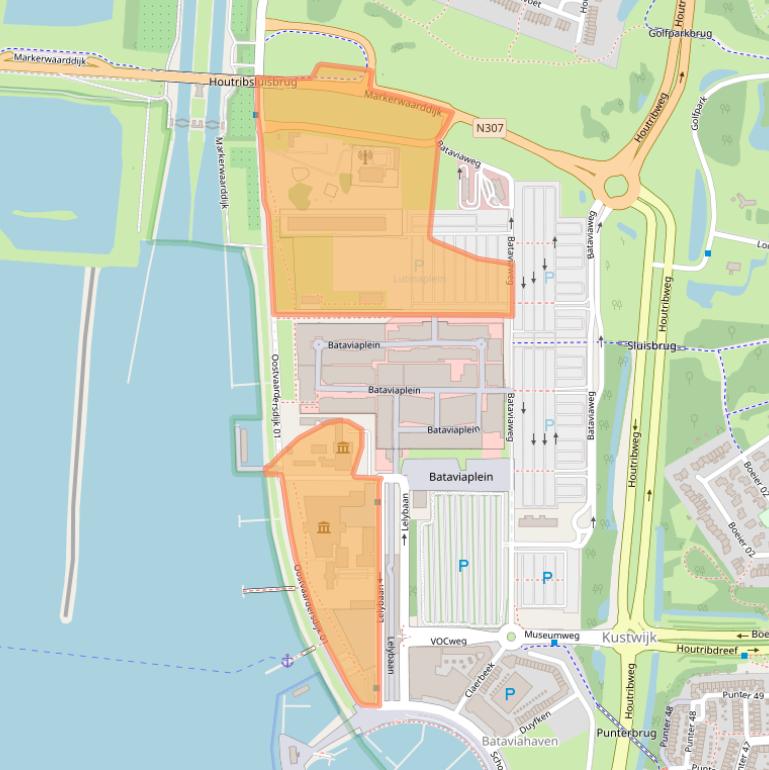 Kaart van postcodegebied 8242PA.