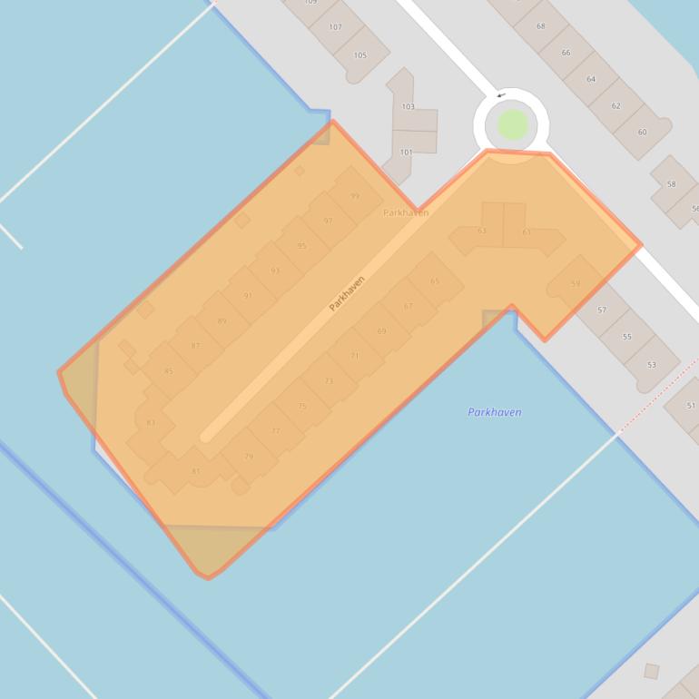 Kaart van postcodegebied 8242PG.