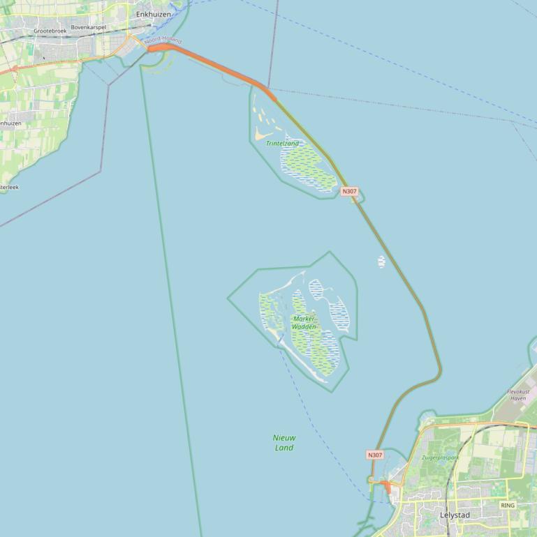 Kaart van postcodegebied 8242PM.