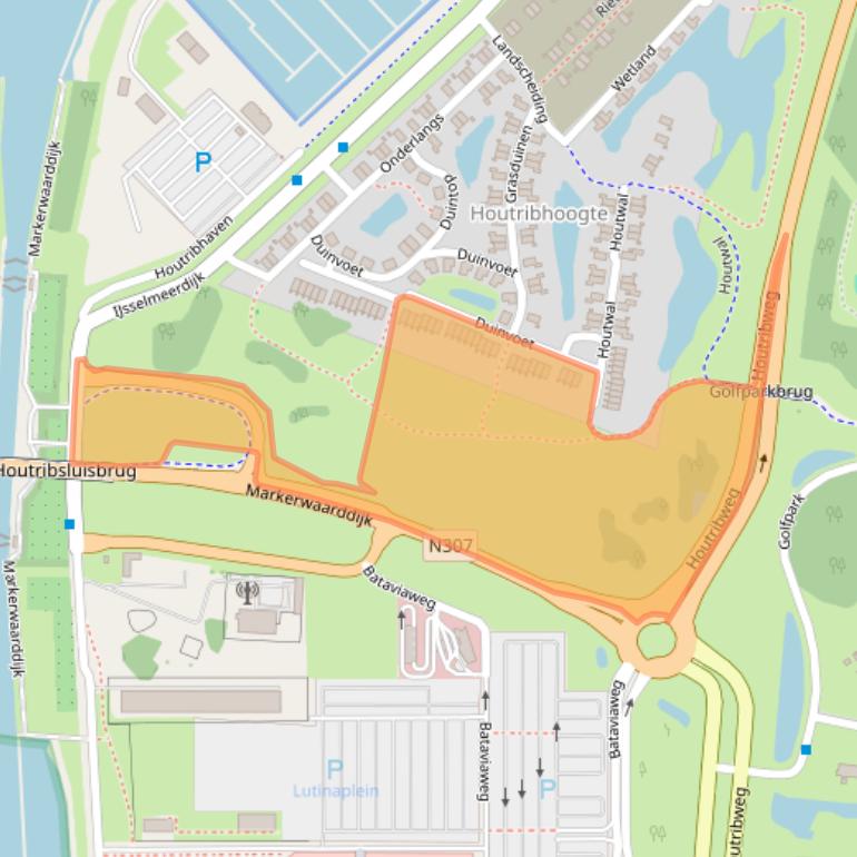 Kaart van postcodegebied 8242RC.