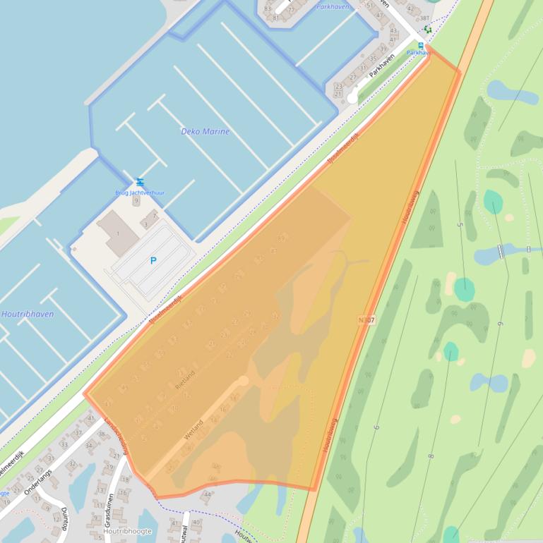 Kaart van postcodegebied 8242RD.