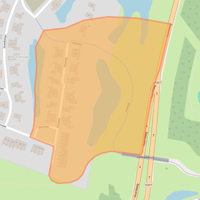 Kaart van postcodegebied 8242RJ.