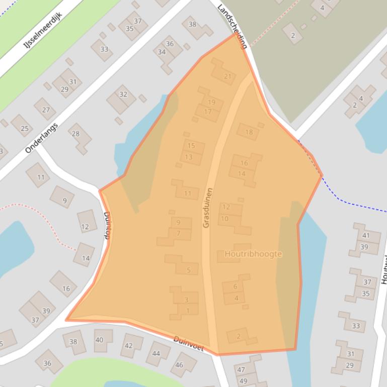 Kaart van postcodegebied 8242RK.