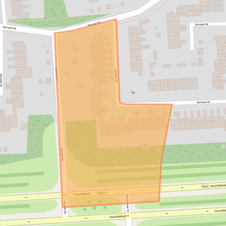 Kaart van postcodegebied 8242VA.