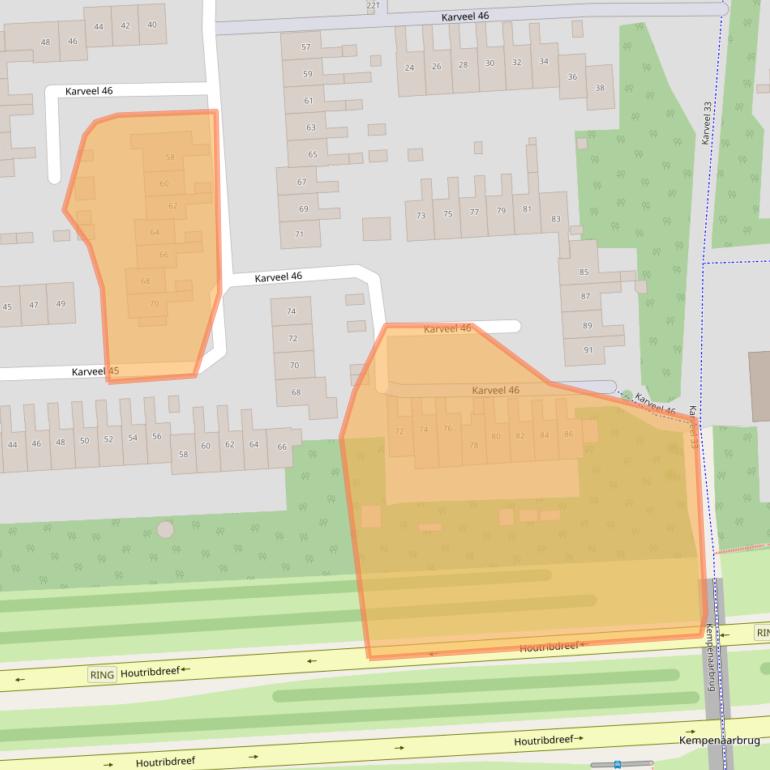 Kaart van postcodegebied 8242VE.