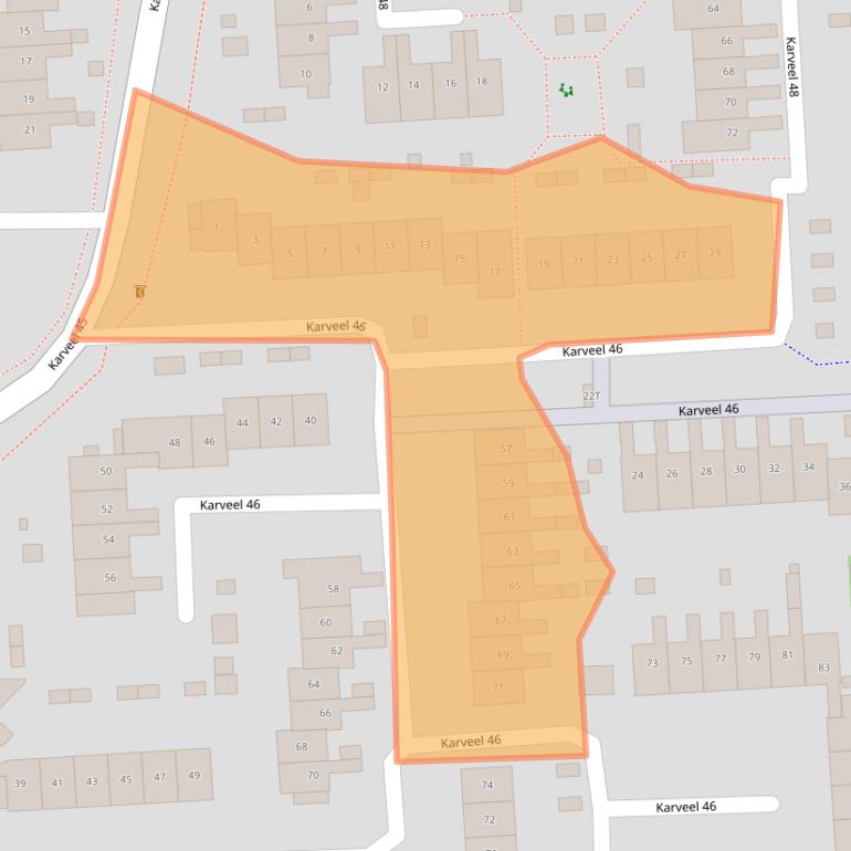 Kaart van postcodegebied 8242VG.