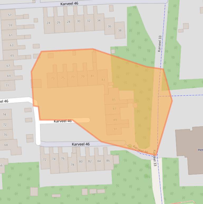 Kaart van postcodegebied 8242VH.