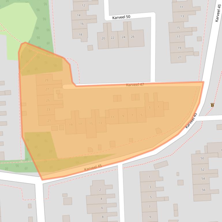 Kaart van postcodegebied 8242VJ.
