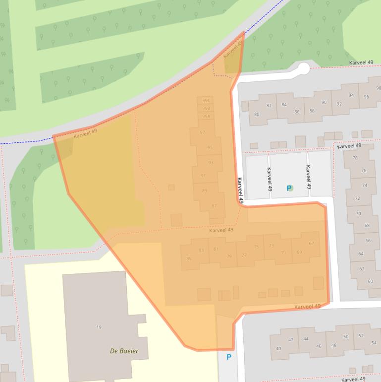 Kaart van postcodegebied 8242VT.