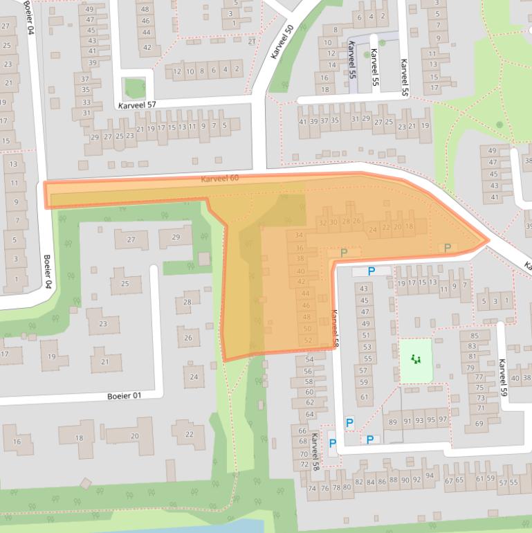 Kaart van postcodegebied 8242WB.