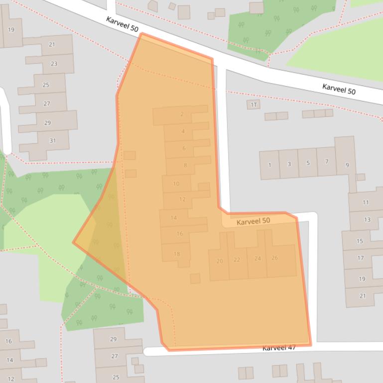 Kaart van postcodegebied 8242XA.