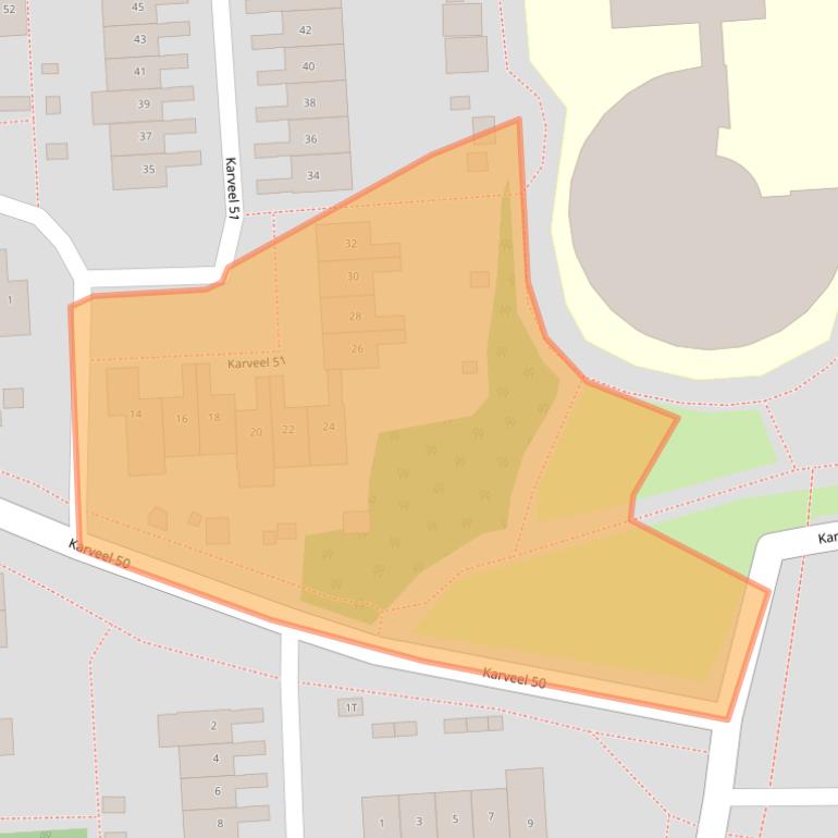 Kaart van postcodegebied 8242XC.