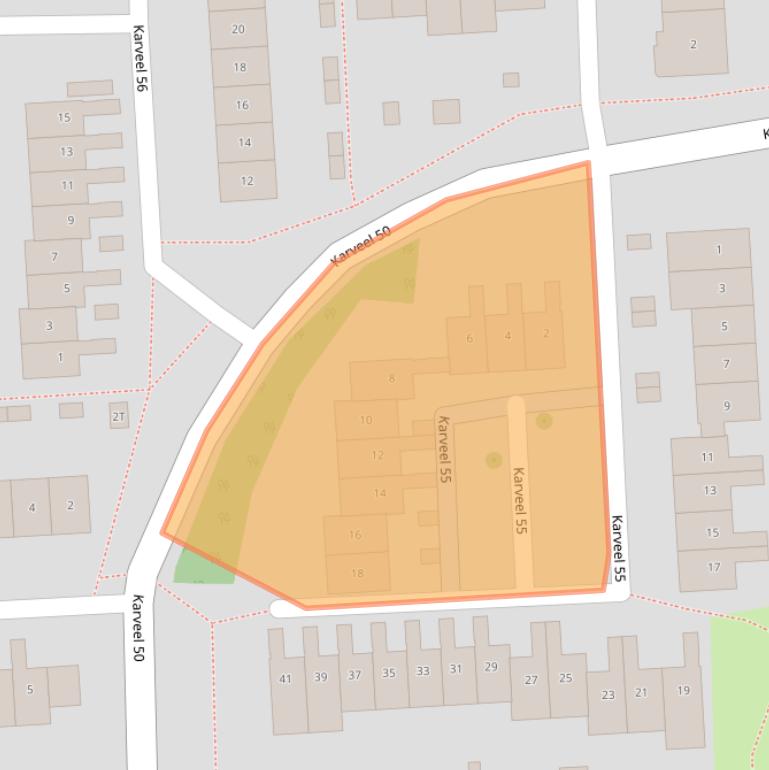 Kaart van postcodegebied 8242XP.