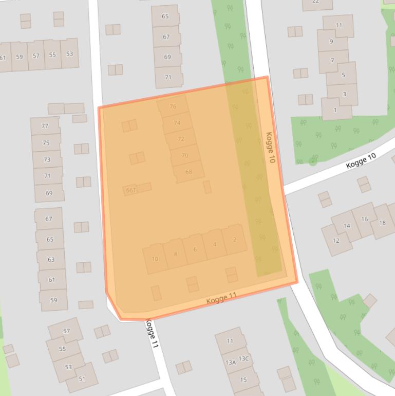 Kaart van postcodegebied 8243AC.