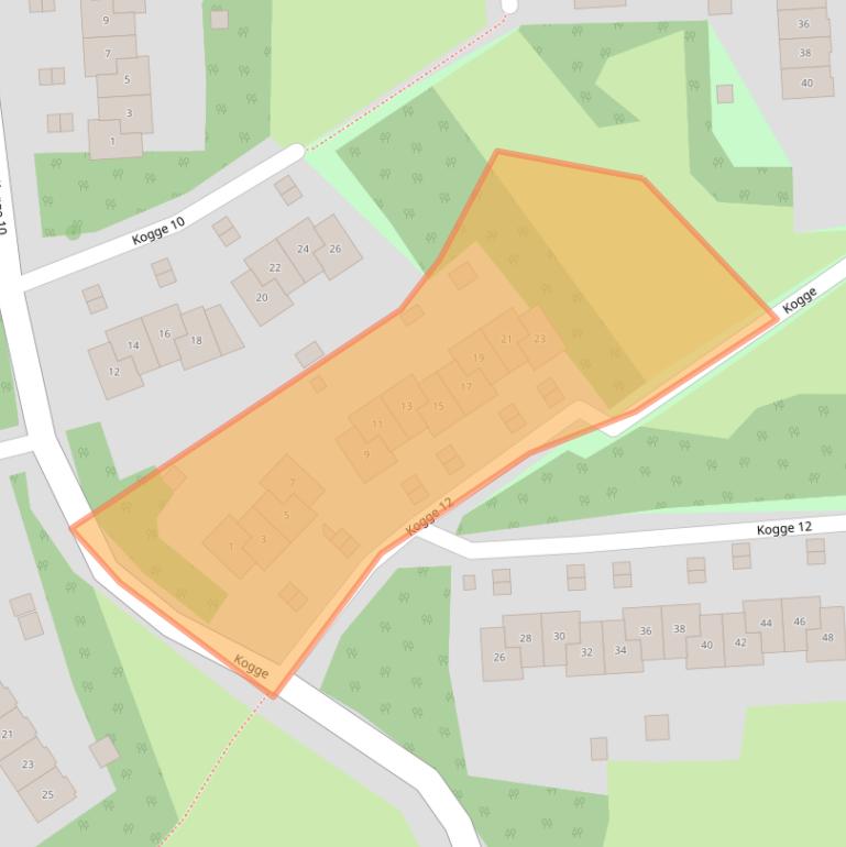 Kaart van postcodegebied 8243AJ.