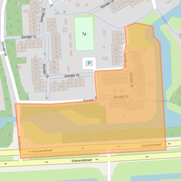 Kaart van postcodegebied 8243BC.