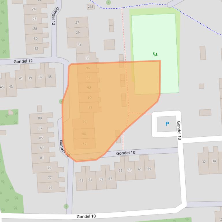 Kaart van postcodegebied 8243BD.