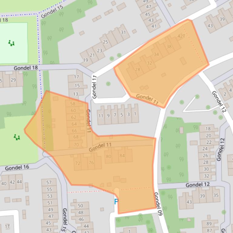 Kaart van postcodegebied 8243BH.