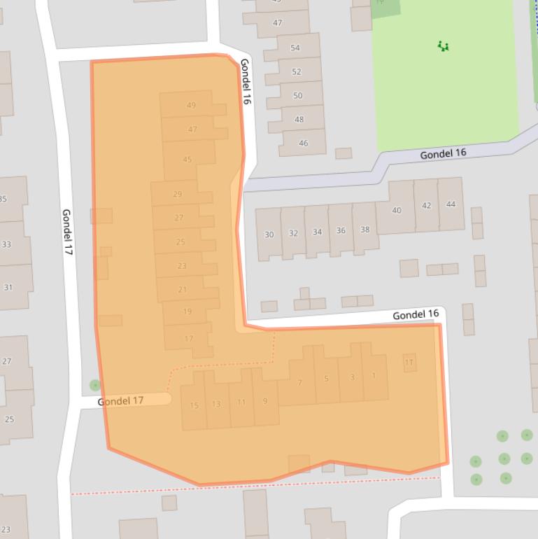 Kaart van postcodegebied 8243BT.