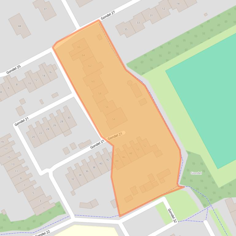 Kaart van postcodegebied 8243CD.