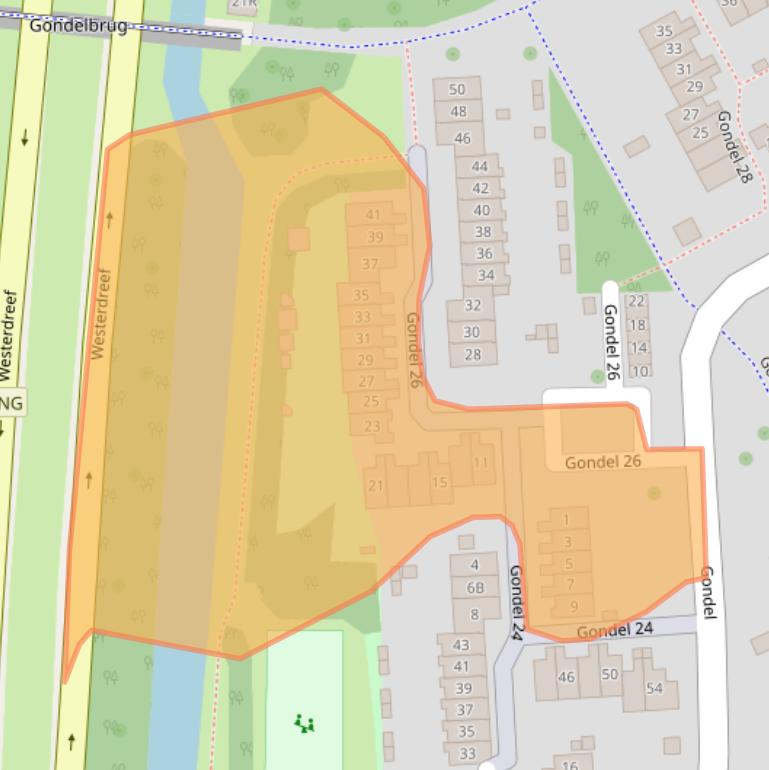 Kaart van postcodegebied 8243CN.