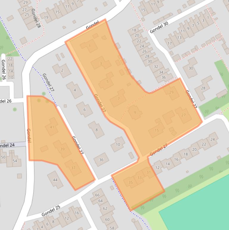 Kaart van postcodegebied 8243CP.