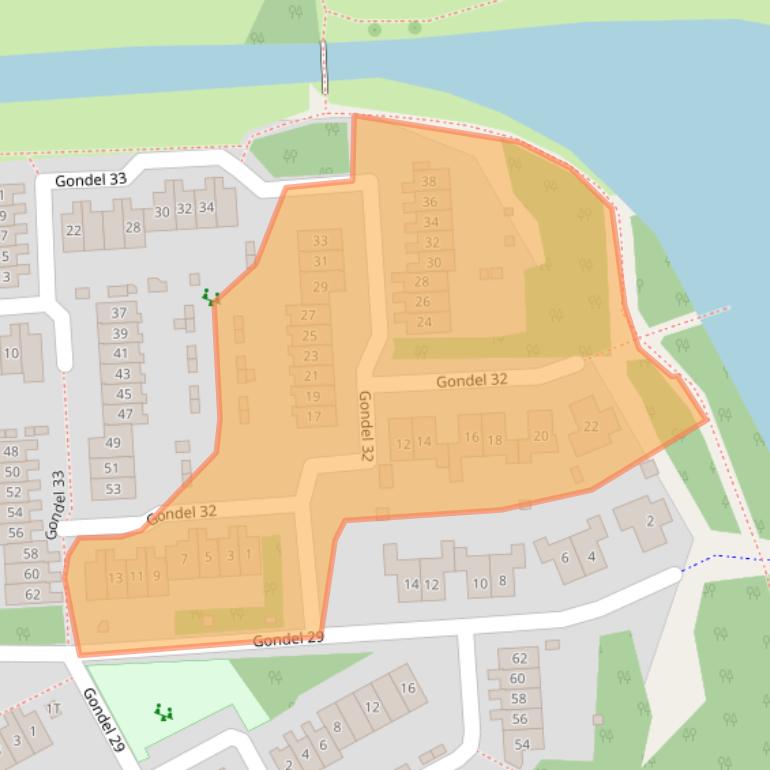 Kaart van postcodegebied 8243CZ.