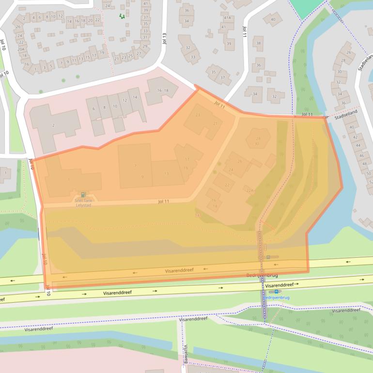 Kaart van postcodegebied 8243ED.