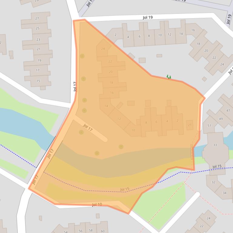 Kaart van postcodegebied 8243GA.