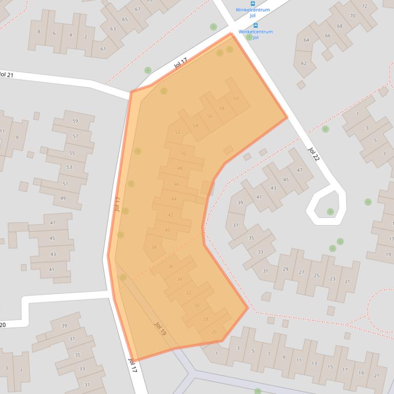 Kaart van postcodegebied 8243GB.