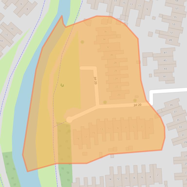 Kaart van postcodegebied 8243GH.