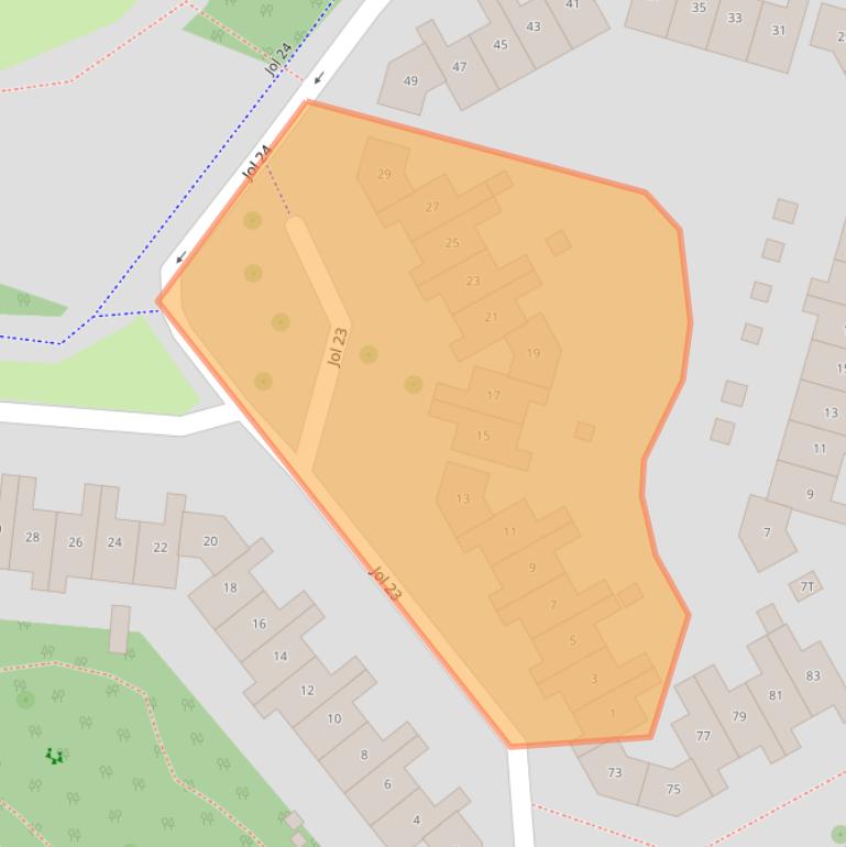 Kaart van postcodegebied 8243GM.