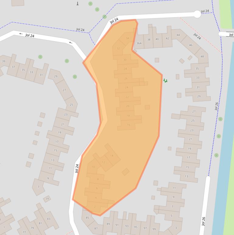 Kaart van postcodegebied 8243GP.