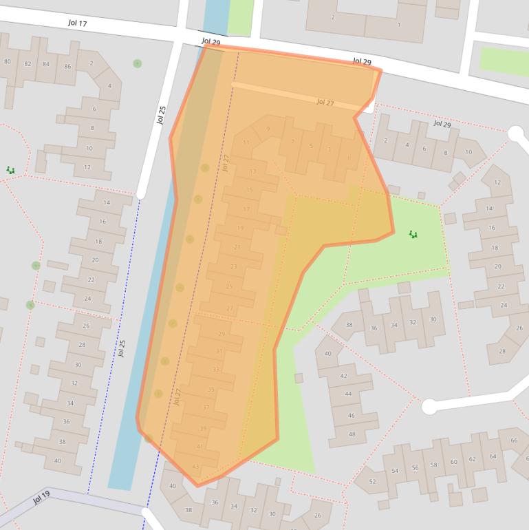 Kaart van postcodegebied 8243GV.