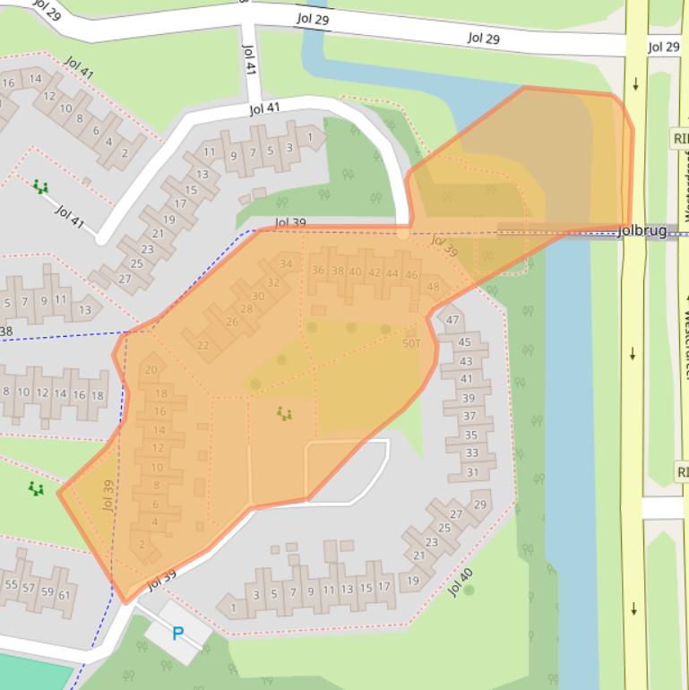 Kaart van postcodegebied 8243HL.