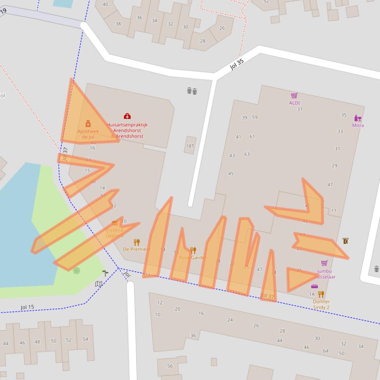 Kaart van postcodegebied 8243HR.